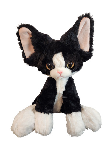 Black cat plush - cat, stuffed